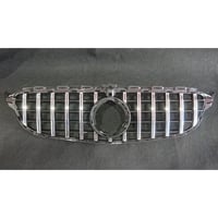 取付工賃込!! ベンツ Cクラス W205 後期 カメラ付用 パナメリカーナグリル 縦フィン/GTR仕様 商品番号4979-4484