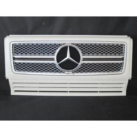 ベンツ Gクラス W463 ゲレンデ G65スタイルグリル 2ファン車対応品 960アラバスターホワイト 商品番号3601