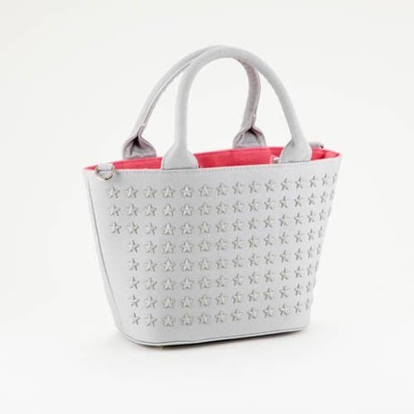 GLAMJAM スタッズバッグ　Sサイズ HOSHI×グレー×グレー×ピンク グラムジャム