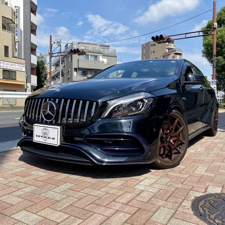 取付工賃込!!ベンツ Aクラス W176 後期 パナメリカーナグリル 縦フィン/GTR仕様 商品番号4341
