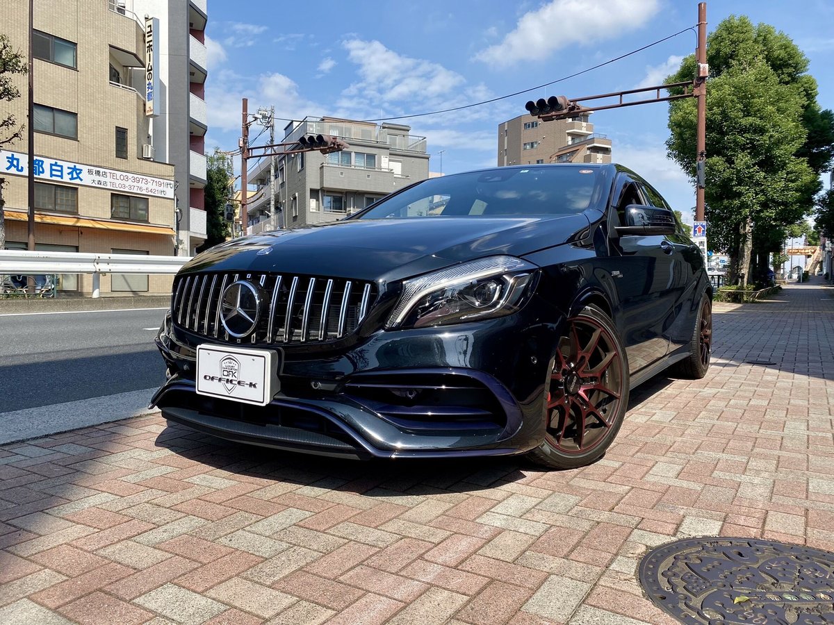 取付工賃込!!ベンツ Aクラス W176 後期 パナメリカーナグリル 縦フィン