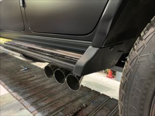 ベンツ Gクラス W463A G63用 スラッシュ 6本出口 可変バルブ付マフラー