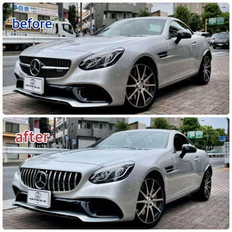 ベンツ SLCクラス R172 パナメリカーナグリル 縦フィン/GTR仕様 商品番号4621