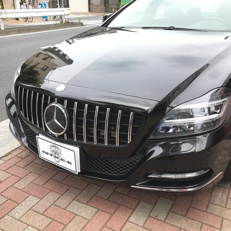 取付工賃込!! ベンツ CLSクラス W218/X218 前期 パナメリカーナグリル 縦フィン/GTR仕様 商品番号4352