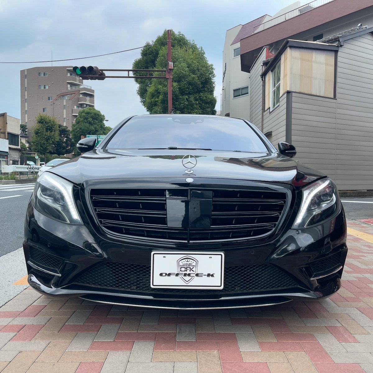 ベンツ Sクラス W222 V12 マイバッハ グリル オールブラック