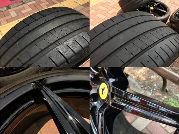 中古 フェラーリ F458 純正オプション 5本スポーク 20インチ ブラック