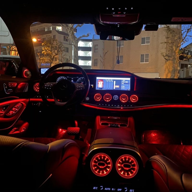 ベンツ Sクラス W222 後期 アンビエント イルミネーション エアコン