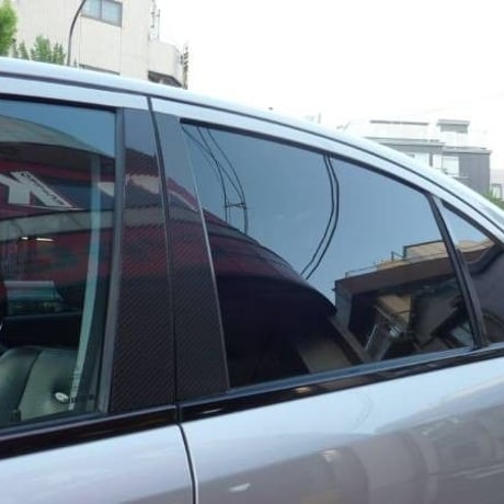 BMW 3シリーズ E46 セダン リアルブラックカーボンピラーモールパネル 商品番号0445