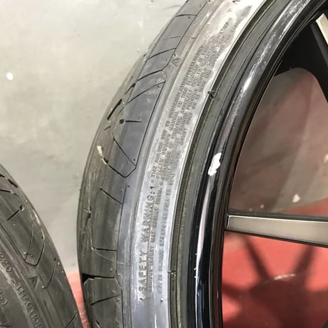 中古品 マセラティ クアトロポルテ SKY FORGED S206 21インチホイールSET 鍛造 スカイフォージド MASERATI バリ山タイヤ付 PCD114.3