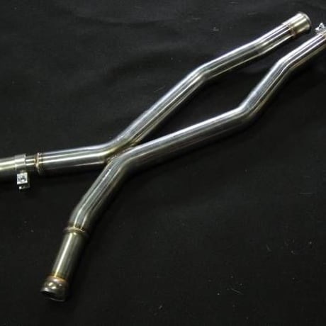 ベンツ Sクラス W221 前期 S500/S550 ロング用 ストレートセンター Xパイプ DEVIL SPORTS 商品番号2869
