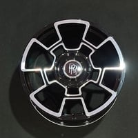 新品 ロールスロイス ゴースト/レイス/ドーン ブラックバッチスタイル 鍛造2１インチ 4本セット  5/120 RollsRoyce ブラック/マシンド 品番4596+4597