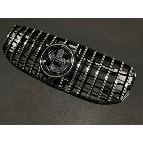 取付工賃込!! ベンツ GLSクラス X167 前期 パナメリカーナグリル 縦フィン/GTR仕様 商品番号4680