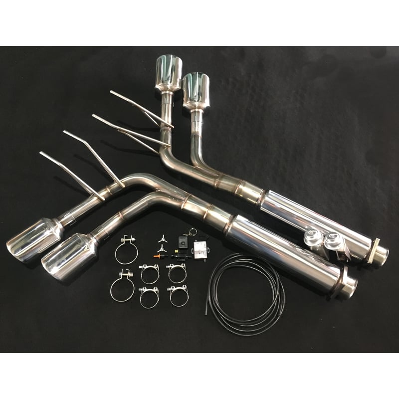 ベンツ Gクラス W463 G55/G63用 オーバル4本出口 可変バルブ付マフラー