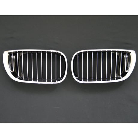 BMW 3シリーズ E46 セダン/ワゴン 後期 クローム メッキ キドニー グリル 商品番号0227