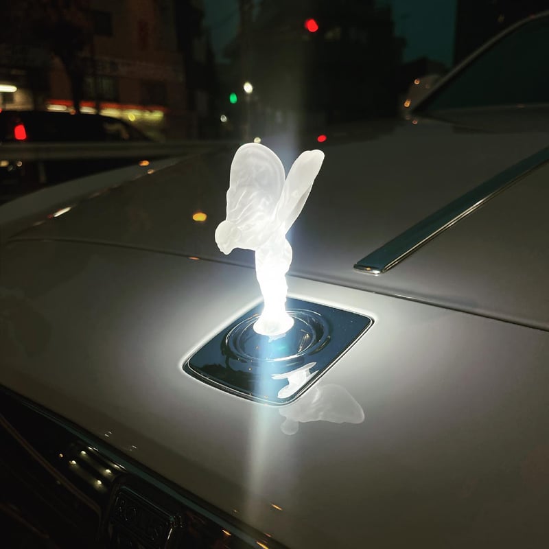 ロールスロイス カー マスコット フライングレディ 入りアンティーク置き時計 ロールスロイス カー マスコット フライングレディ 入り