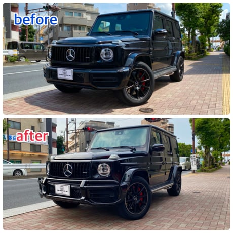 ベンツ Gクラス W463A G63用 バンパーガード/ブラッシュガード ブラック※要塗装 商品番号4547