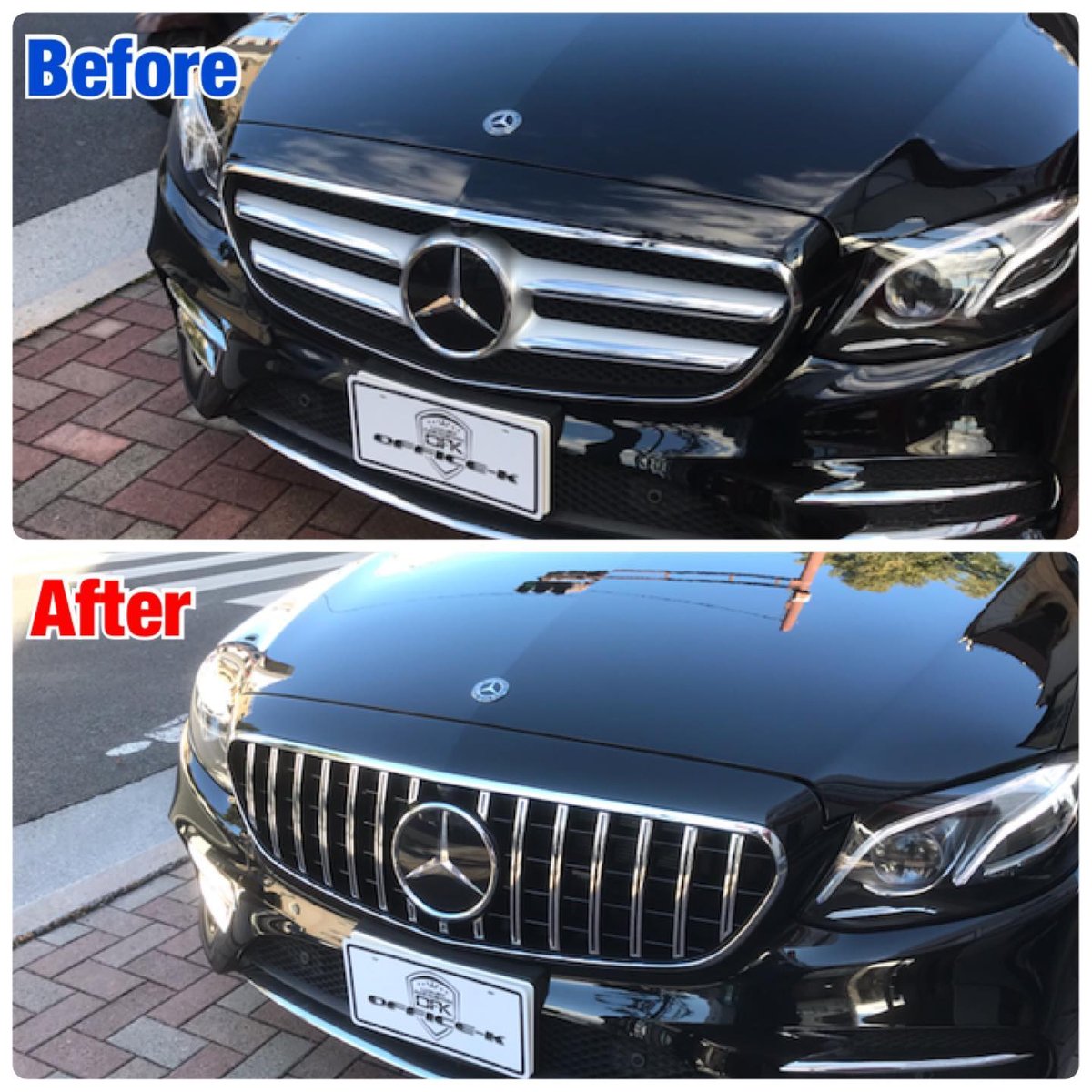 T*）様 E250 フロントグリル 縦メッキ 新品　パナメリカーナ guparts04_bz074-gri-gtr