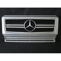 ベンツ Gクラス W463 ゲレンデ G63スタイルグリル 2ファン車対応品 744ブリリアントシルバー 商品番号3604