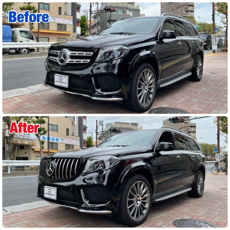 メルセデスベンツ☆GLクラス X166☆パナメリカーナグリル☆縦ライン・フィン☆ ベンツ GLSクラス X167 前期 パナメリカーナグリル オール