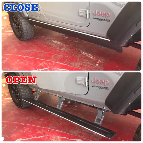 ジープ ラングラー JL系 電動サイドステップ 右ハンドル 4ドア車専用