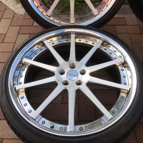 中古 ベントレー GT/GTC 2012-2018y用 ハイパーフォージド HF-C10 22インチ タイヤ付 鍛造