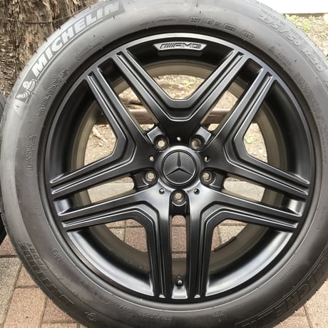 中古 ベンツ Gクラス W463 G63 AMG純正 ゲレンデヴァーゲン 20インチ マットブラック塗装済 G500/G550/G63/AMG/G350d PCD130