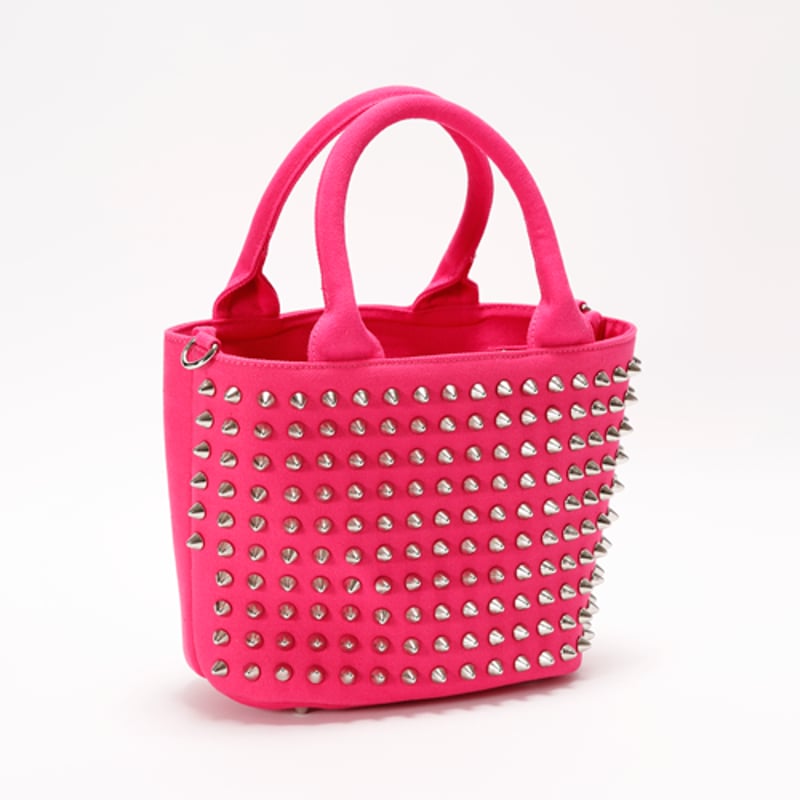 JAM バック GLAMJAM スタッズバッグ Sサイズ ONI×ホワイト×シルバー×ホワイト