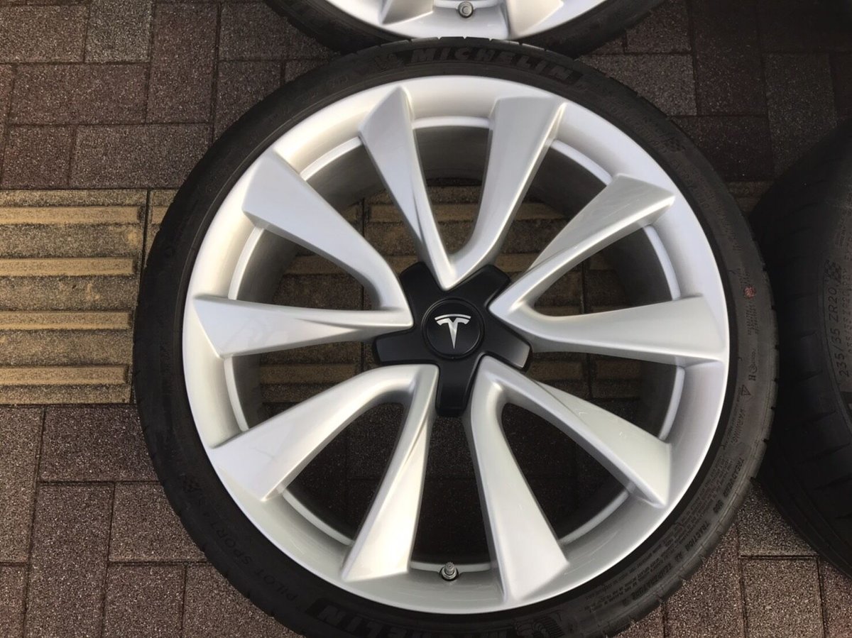 中古 テスラ モデル3 純正 20インチ タイヤ ホイール セット