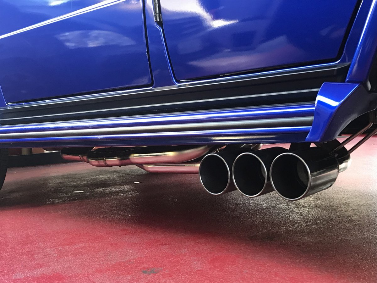 ベンツ Gクラス W463 G63用 ラウンド6本出口 可変バルブ付トルネード