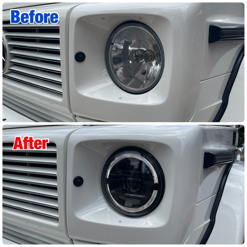 ベンツGクラス W463 ゲレンデ 2019yスタイル ハロゲン ヘッドライト