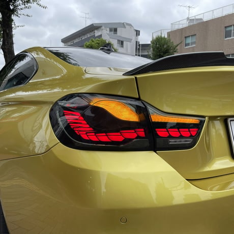 取付工賃込!! BMW 4シリーズ クーペ F32/F82 M4 前期用 後期GTSスタイル スモーク LED テール 商品番号4668