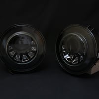 ベンツ Gクラス W463 ゲレンデ バイキセノン用 7連 LED+ウィンカー付 ヘッドライトケース インナーブラック 商品番号4080