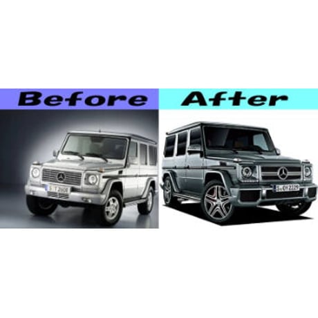 ベンツ Gクラス W463 ゲレンデ AMG G63/G65スタイル フロントバンパー 未塗装品 商品番号3319