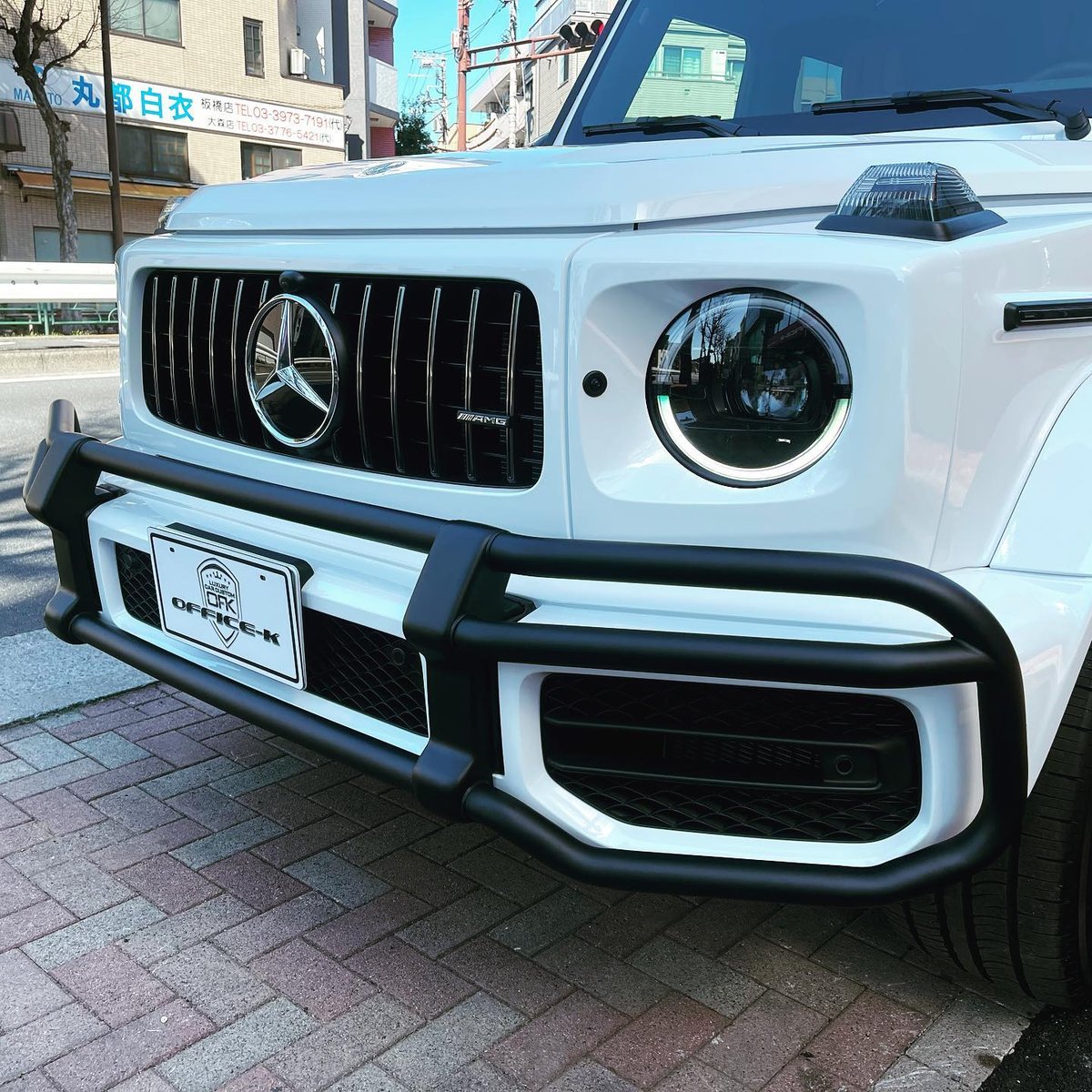 ベンツ Gクラス W463A G63用 バンパーガード/ブラッシュガード