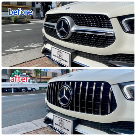 ベンツ GLEクラス W167 前期 AMG-Line専用 パナメリカーナグリル 縦フィン/GTR仕様 商品番号4527