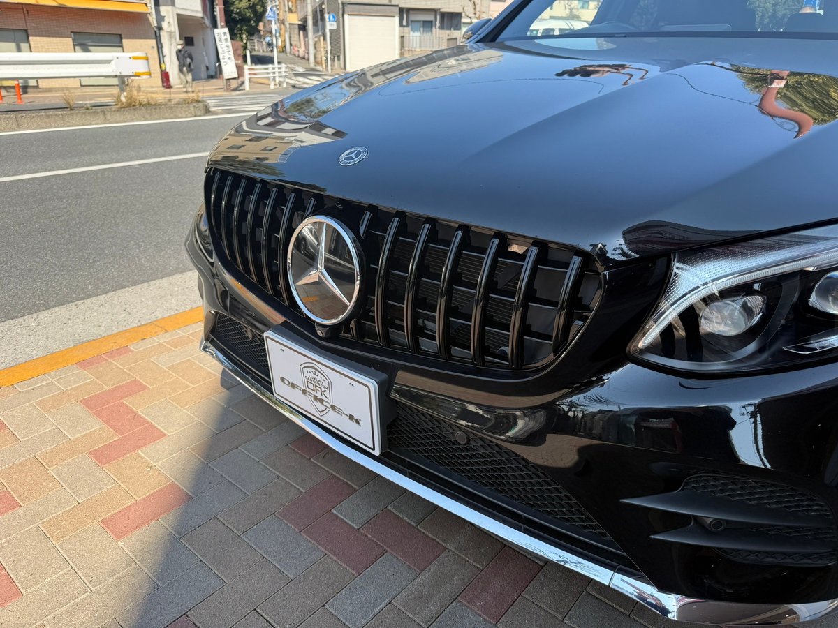 ベンツ GLCグリル X253 前期 パナメリカーナグリル オールブラック
