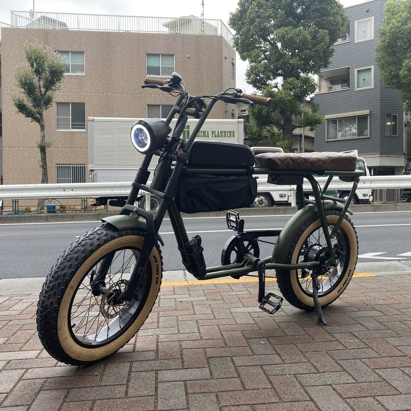 super73系電動自転車3段シートブラウン
