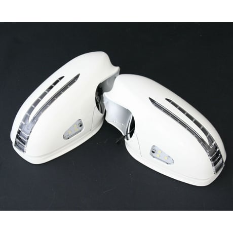 ベンツ CLクラス W216/C216 前期 アローミラーカバー 650カルサイトホワイト 商品番号2409