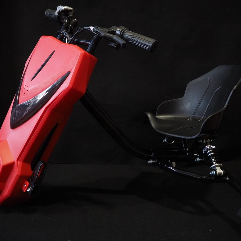 電動 ドリフト 三輪車 耐荷重100kg 充電式 レッド 商品番号4267
