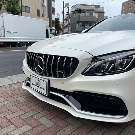 取付工賃込!! ベンツ Cクラス W205 前期 AMG C63専用 パナメリカーナグリル 商品番号4371