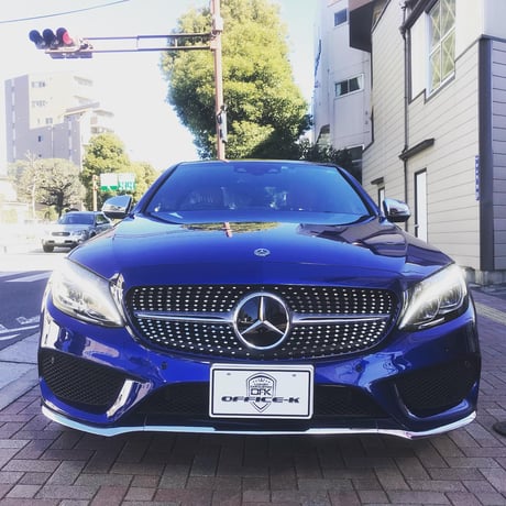 ベンツ Cクラス W205 前期 ダイアモンドグリル シルバーフィン 商品番号4010