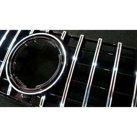 取付工賃込!! ベンツ GLEクラス W167 前期 AMG-Line専用 パナメリカーナグリル 縦フィン/GTR仕様 商品番号4527T