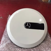 中古 ベンツ Gクラス W463 ゲレンデ 純正 リア スペアタイヤ背面カバー 650カルサイトホワイト 管理R1
