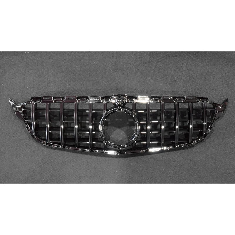 ベンツ Cクラス W205 後期 カメラ付用 パナメリカーナグリル オール