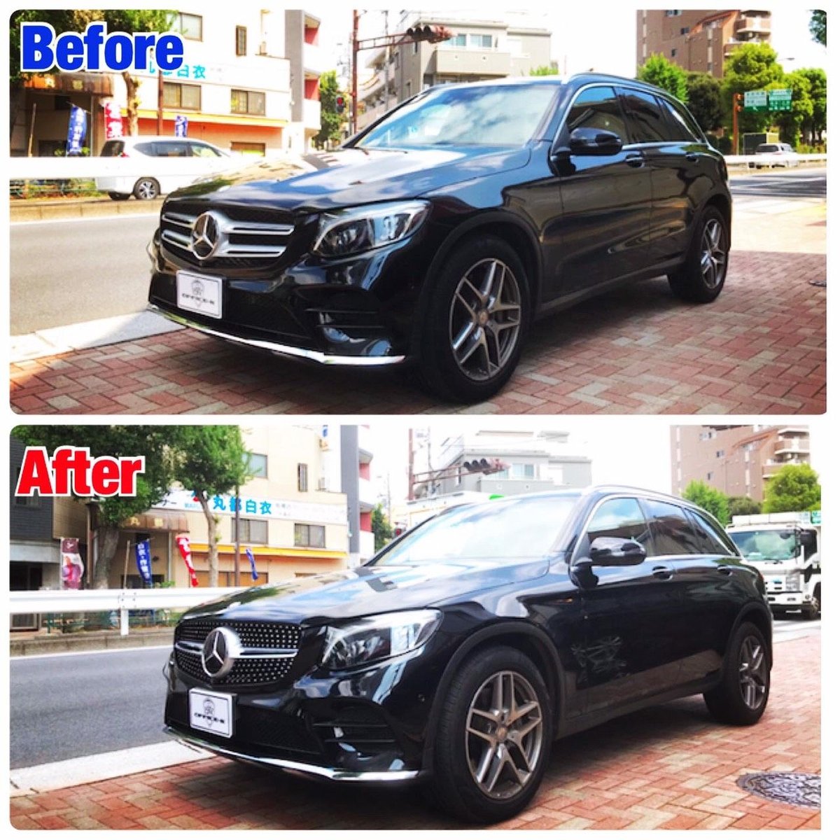 取付工賃込!! ベンツ GLCクラス X253 前期 ダイアモンドグリル