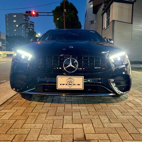 ベンツ Eクラス W213 後期 スポーツバンパー用 パナメリカーナグリル ブラック 縦フィン/GTR/E53仕様 商品番号4579