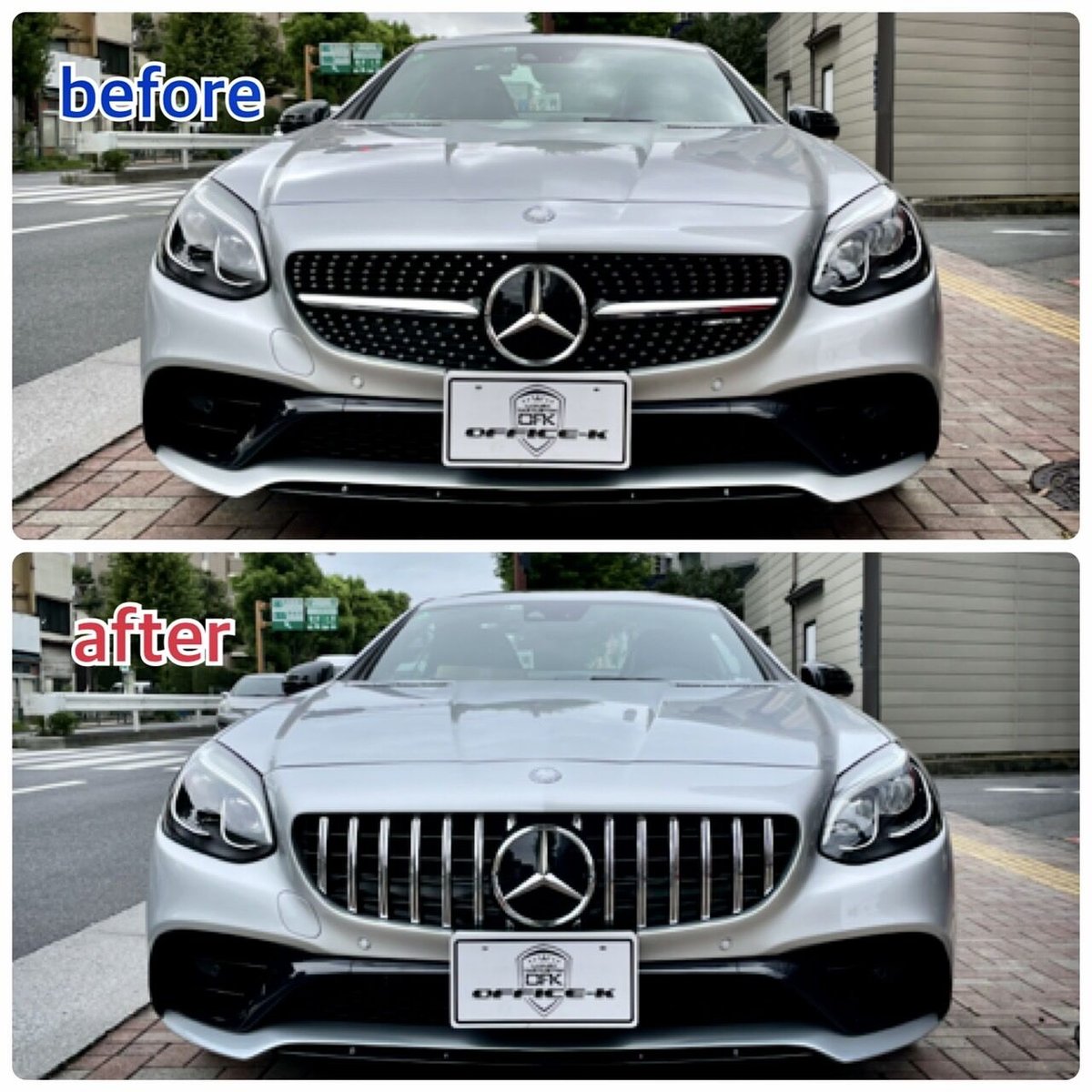 ベンツ SLCクラス R172 パナメリカーナグリル 縦フィン/GTR仕様 商品