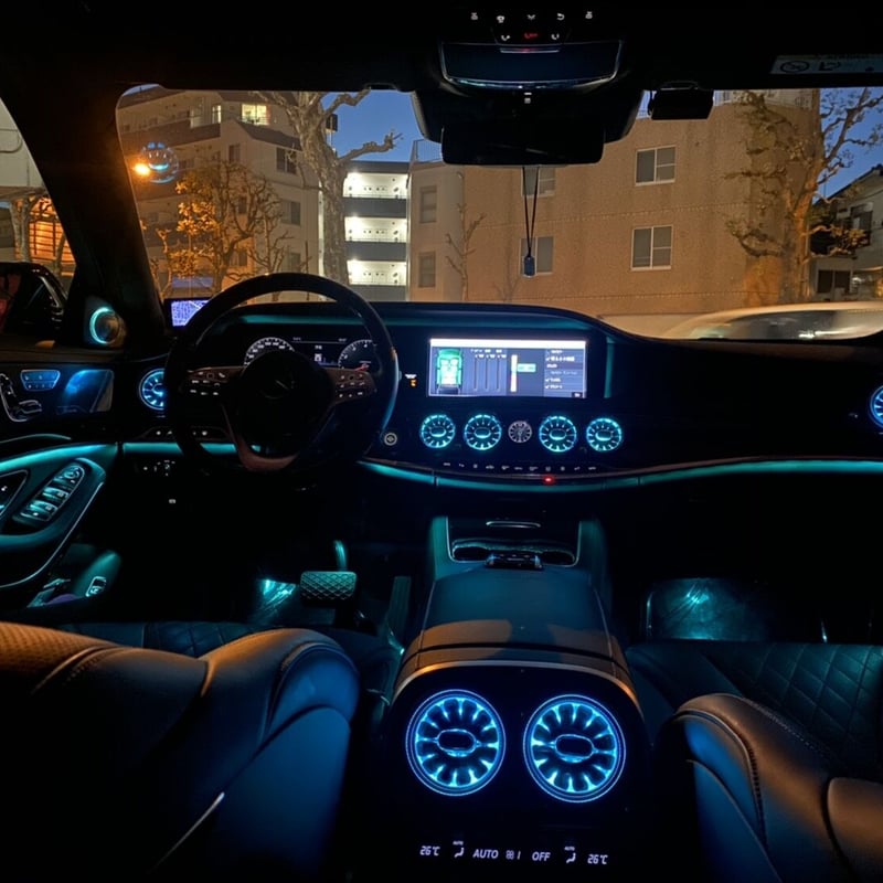 メルセデス ベンツ Eクラス w213 アンビエント ライト 送風口 Fr&Rr