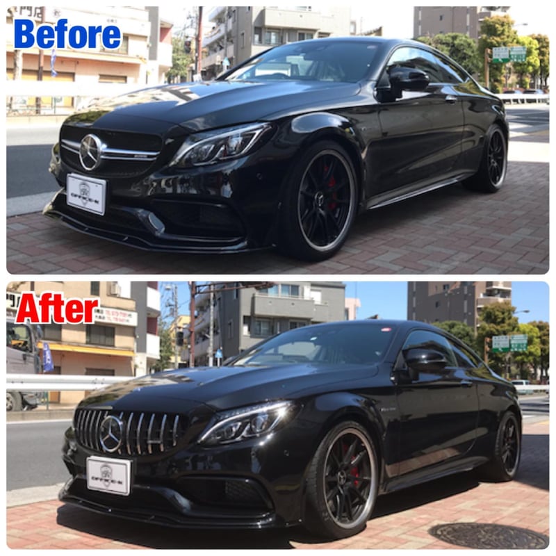 ベンツ Cクラス W205 前期 AMG C63専用 パナメリカーナグリル 商品番号