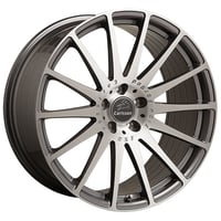 超特価!! カールソン 1/14 RSF ガンメタ/ブラッシュド 19インチ 8.5J/9.5J 4本セット Carlsson
